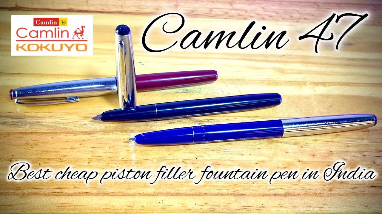 Camlin 47 Fountain Pen Review And First Impression | Best Cheap Piston Filler Fountain Pen | Hindi