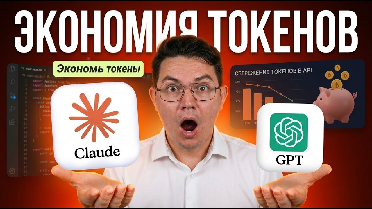 КАК ЭКОНОМИТЬ ТОКЕНЫ в Claude Code и ChatGPT &mdash; контекстное окно и промпты с нуля (2026)