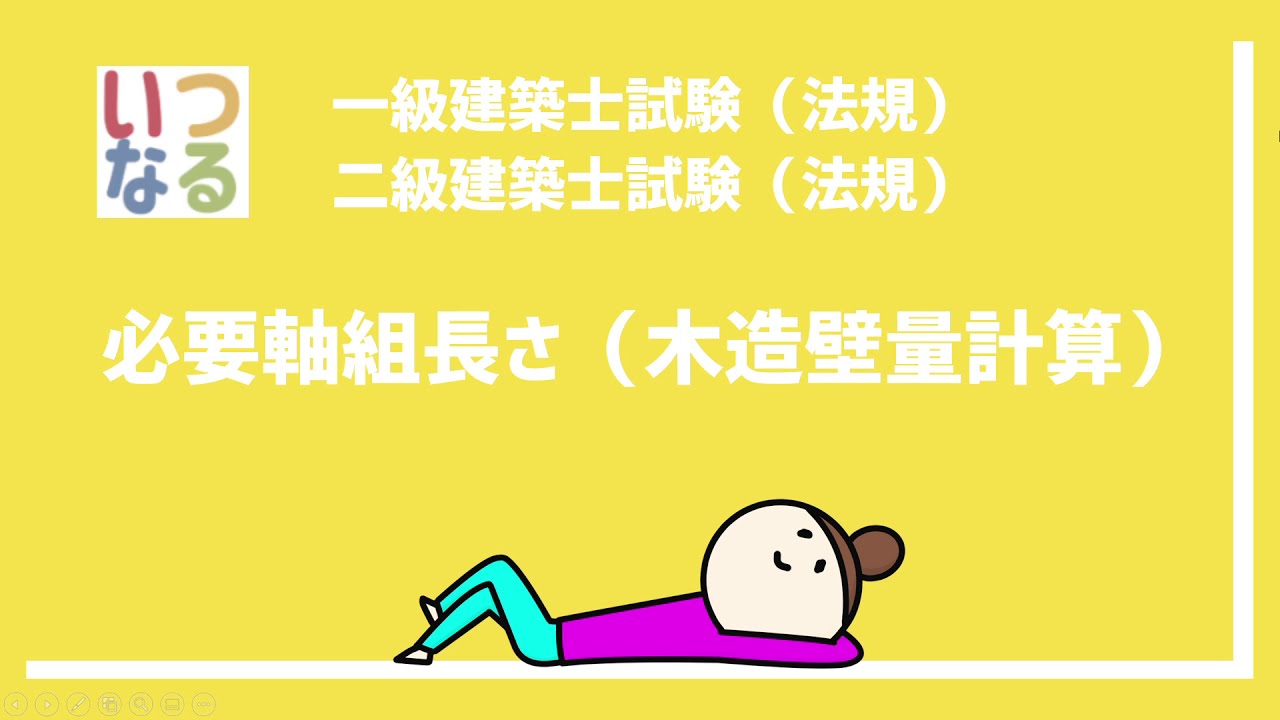 一級建築士　二級建築士【012】法規　木造壁量計算