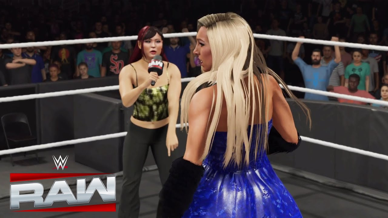 WWE 2K25 RAW : IYO SKY CLAIMS CHARLOTTE IS FOCUSED ON THE WRONG THINGS