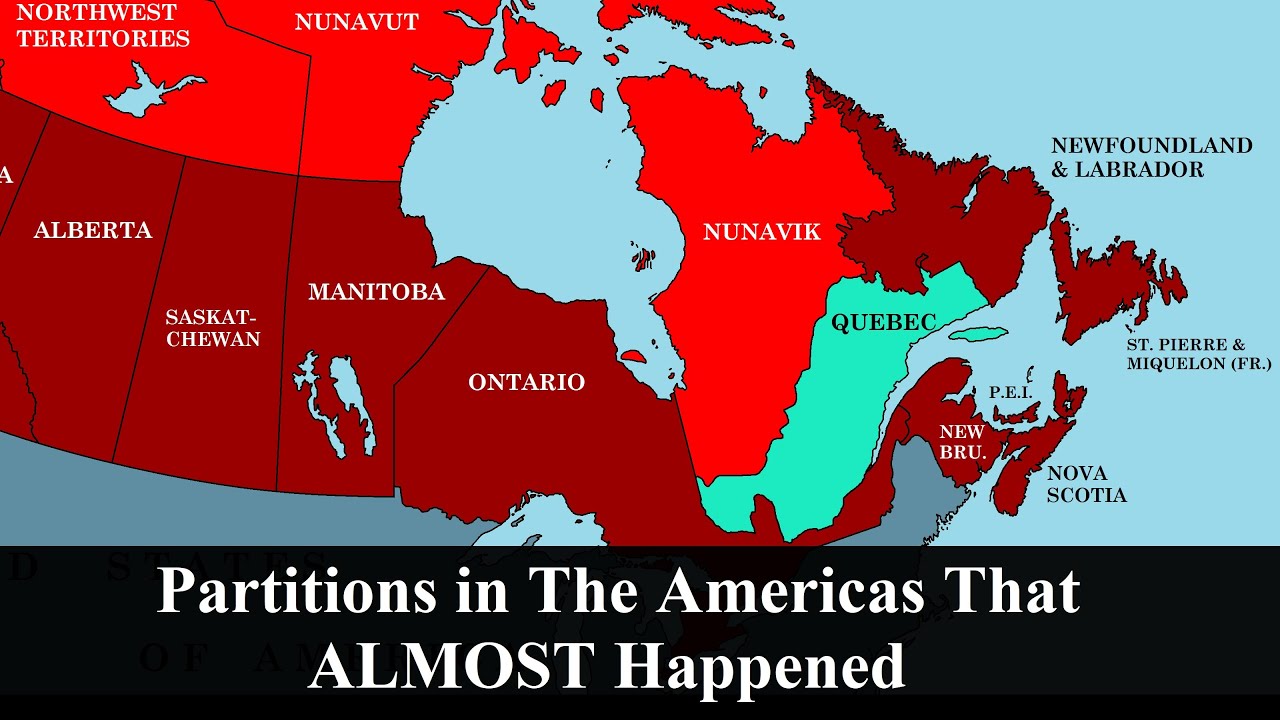 Partitions in the Americas That Almost Happened