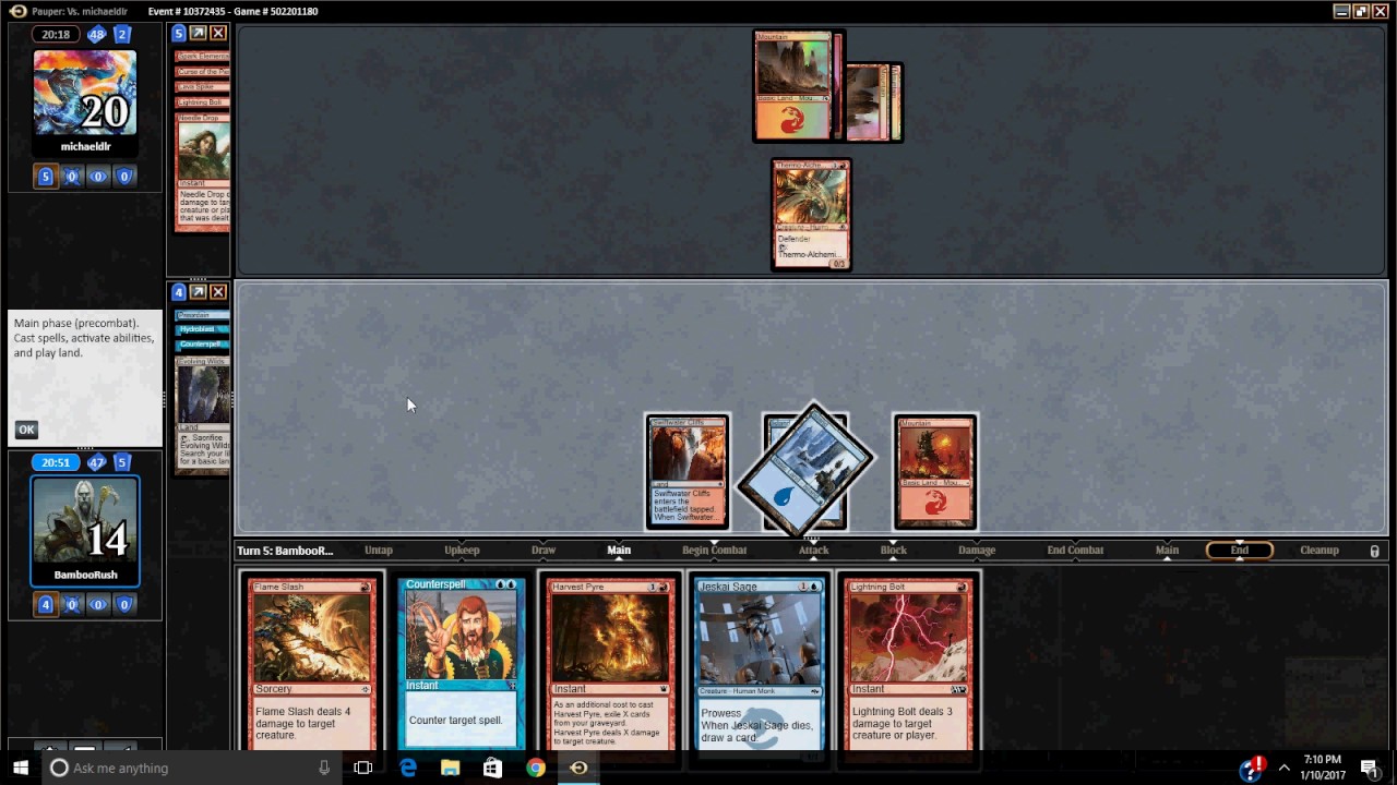 Dime a Dozen #122 - Round 1, Pauper Izzet Ravings, 12 Jan. 2017