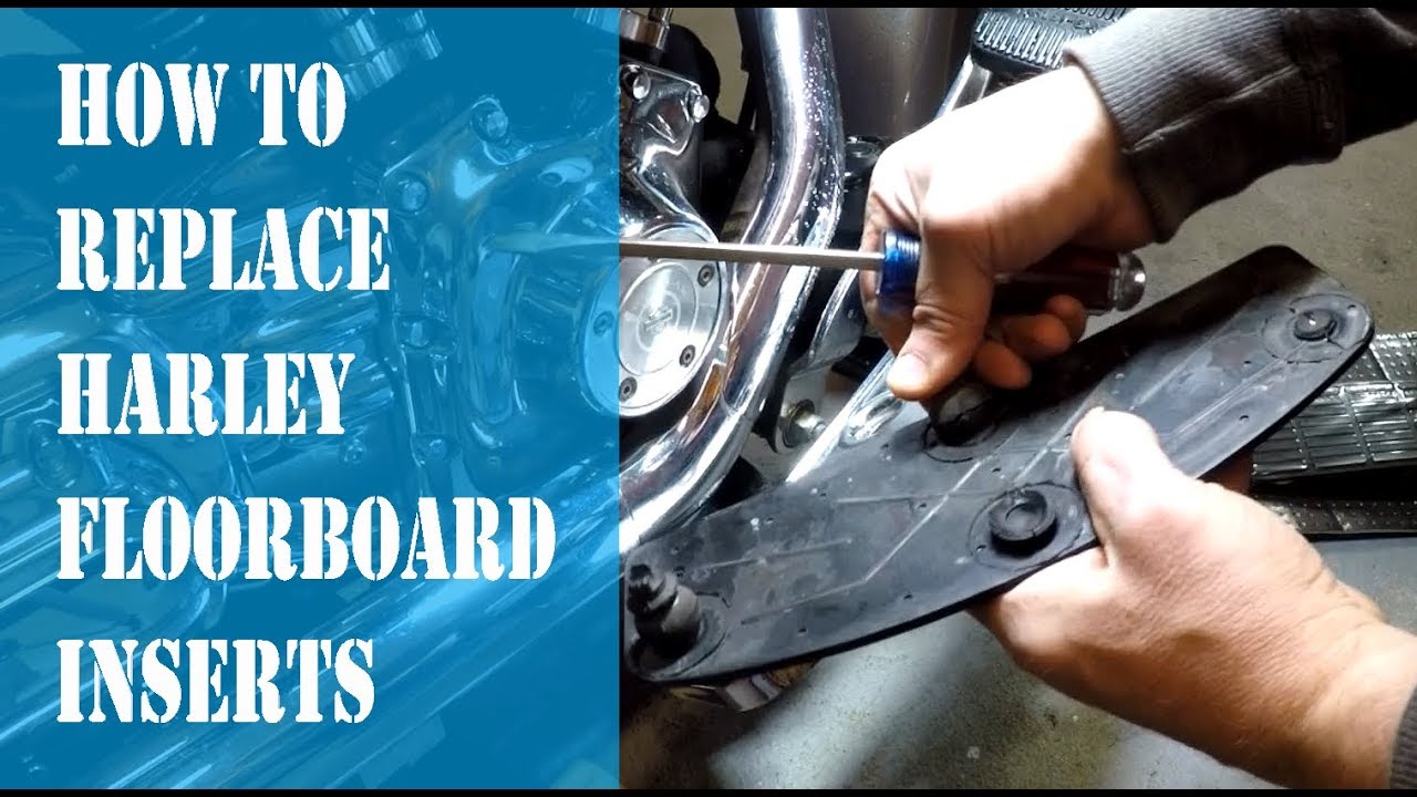 Harley Floorboard Inserts- removal & installation- easier than you think | Techn' Moto