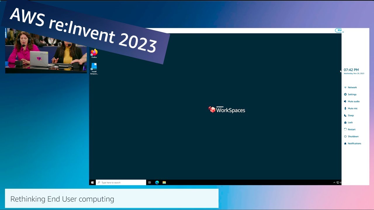 AWS re:Invent 2023 - AWS OnAir Ft. Rethinking end user computing - Amazon WorkSpaces Thin Client