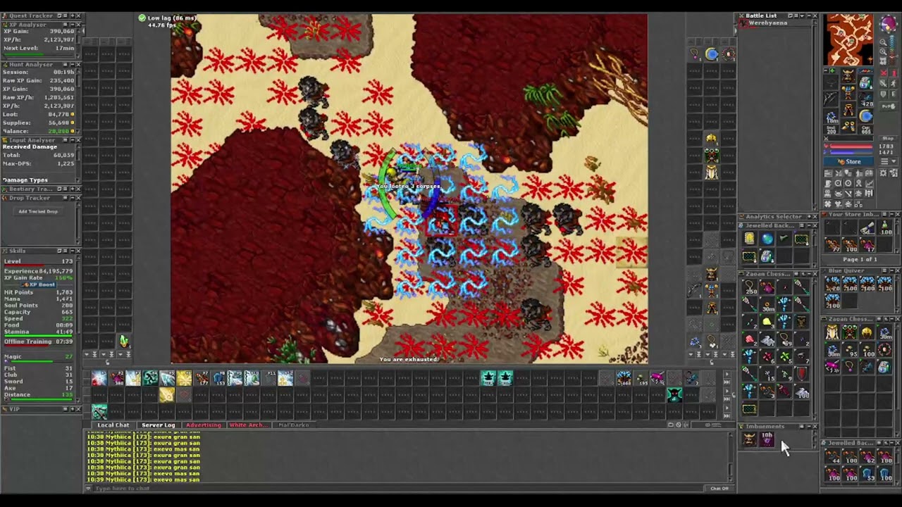 Tibia WereHyaenas RP 173