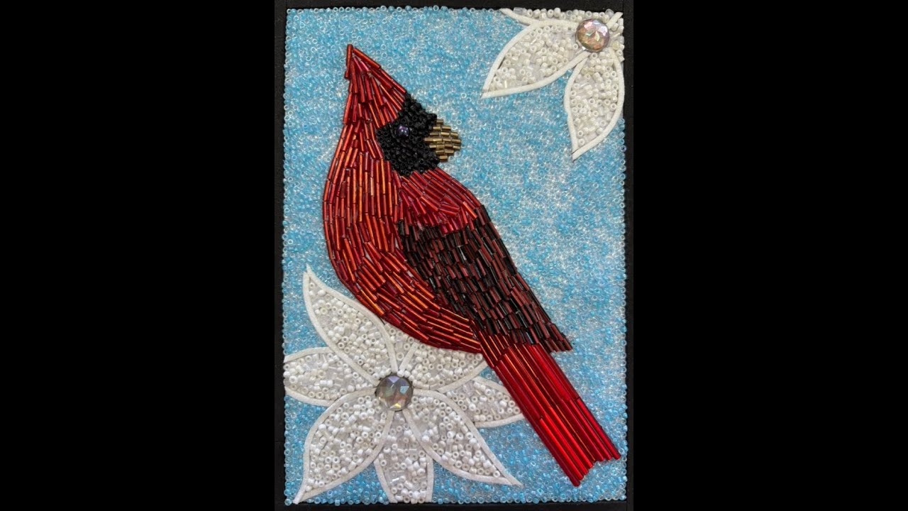 BEad Brave Cardinal Kit Instructions - Bird tutorial for bead mosaic art - new techniques