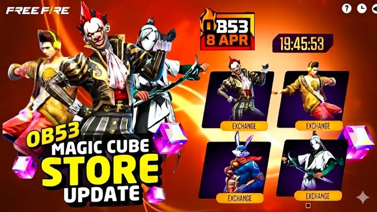 OB53 MAGIC CUBE STORE UPDATE CONFIRM😱 | 8 APRIL MAGIC CUBE BUNDLE 100% CONFIRM, FREE FIRE NEW EVENT