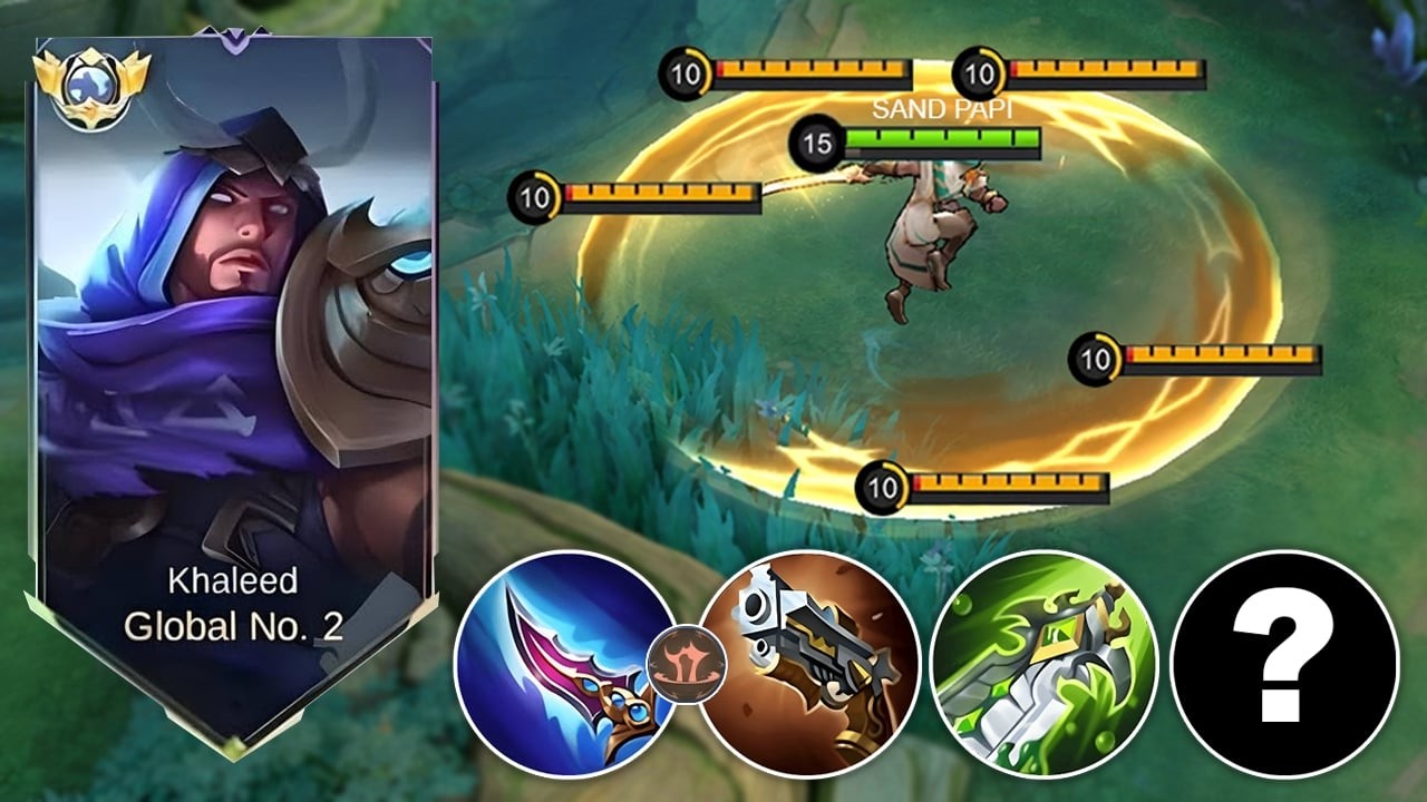 SAVAGE!! I USED THIS FULL DAMAGE KHALEED BUILD IN EXP LANE AND DESTROYED THE ENEMY TEAM!!