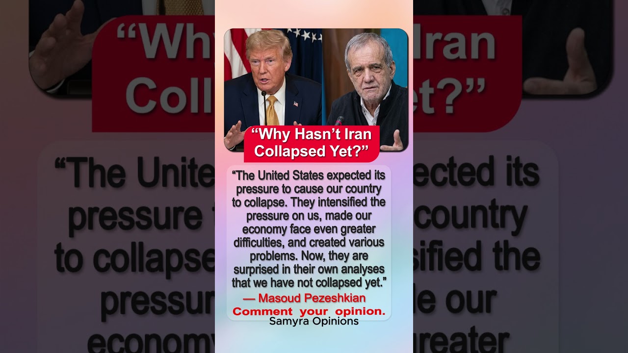 Why U.S. Pressure Hasn&rsquo;t Brought Iran Down, Says Pezeshkian