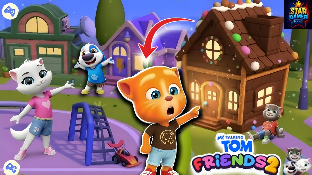“OMG! Ginger Found a Secret Chocolate House 🍫 | My Talking Tom Friends 2 Update” 🔥