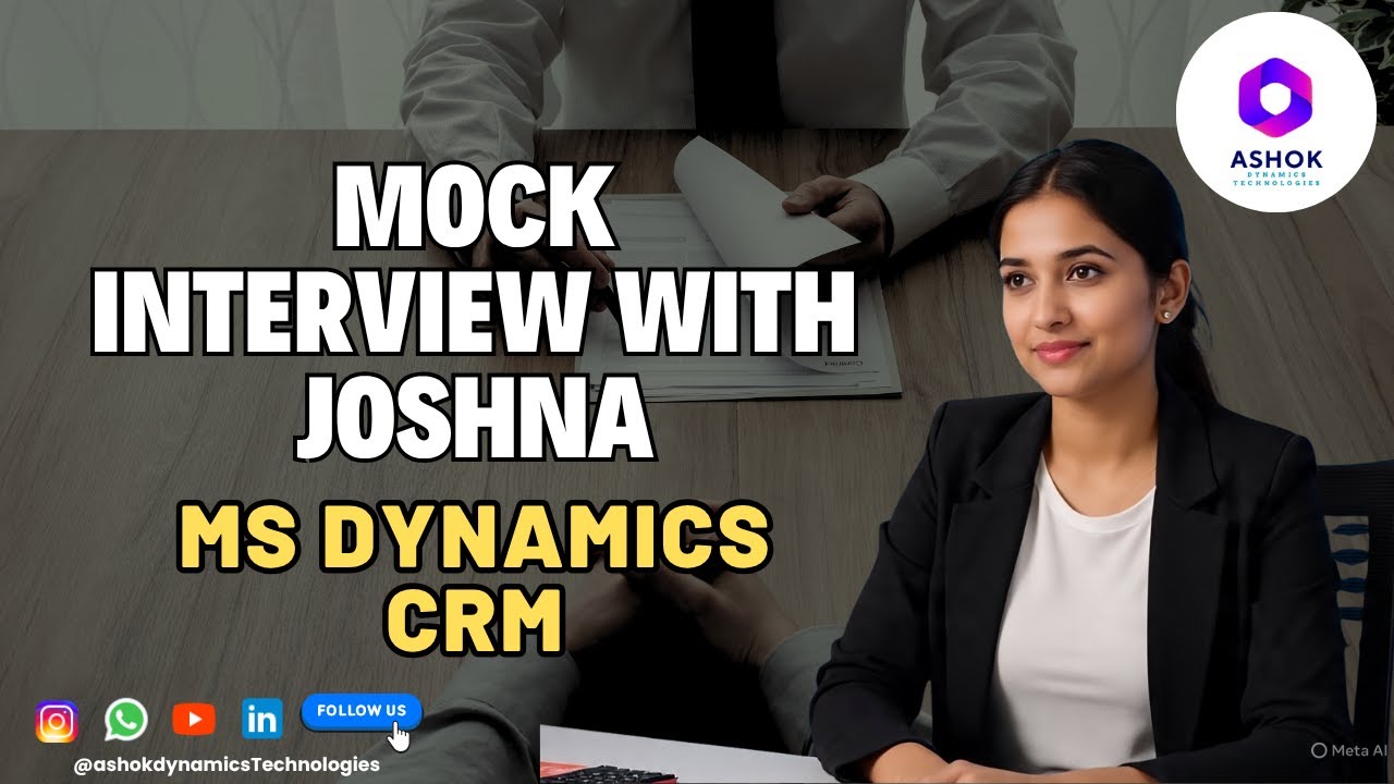 Joshna’s Mock Interview for MS Dynamics CRM | Interview Preparation #software  #interview #crm