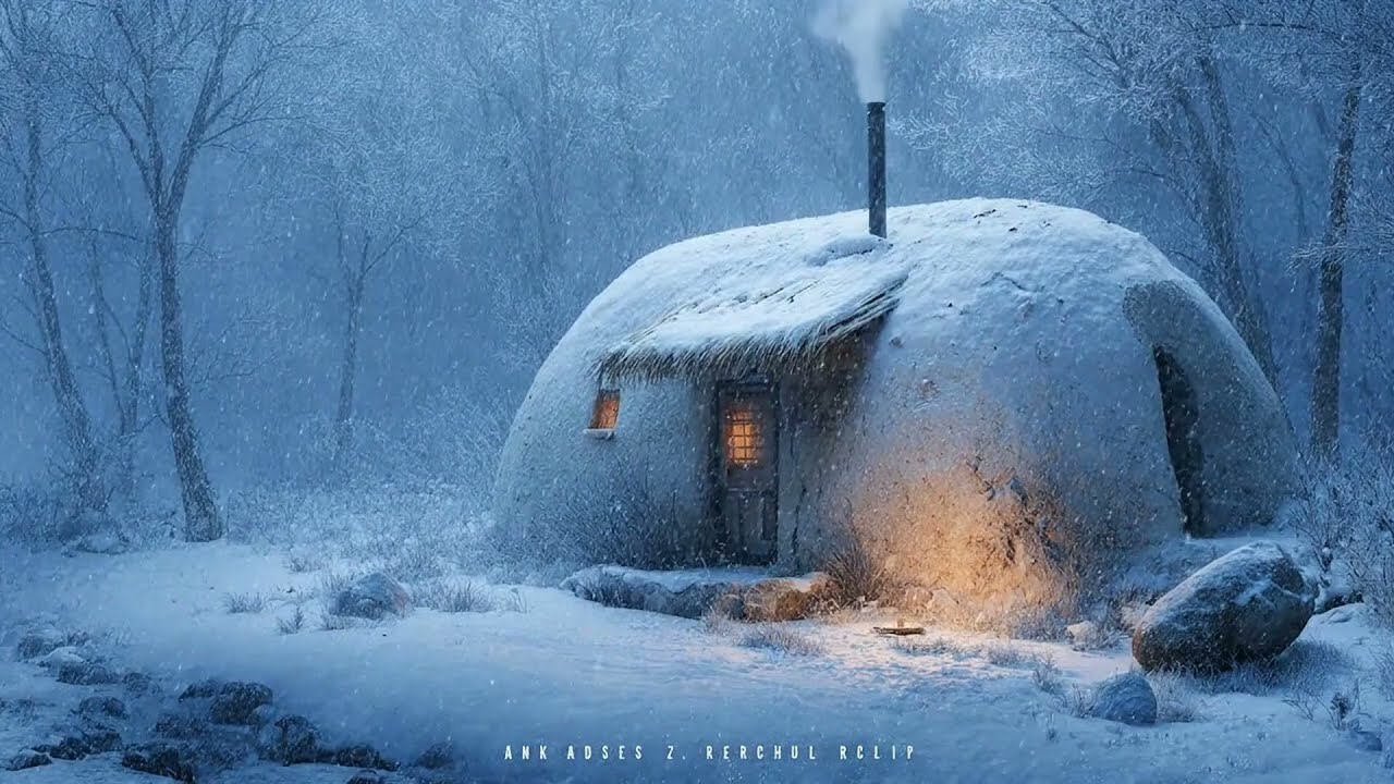 Cozy Snowbound Hearth ❄️ Chill Lofi Beats (1 Hour)