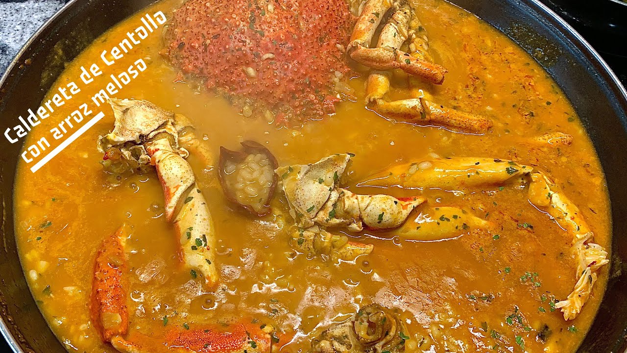 CALDERETA DE CENTOLLO CON ARROZ MELOSO🦀🍚