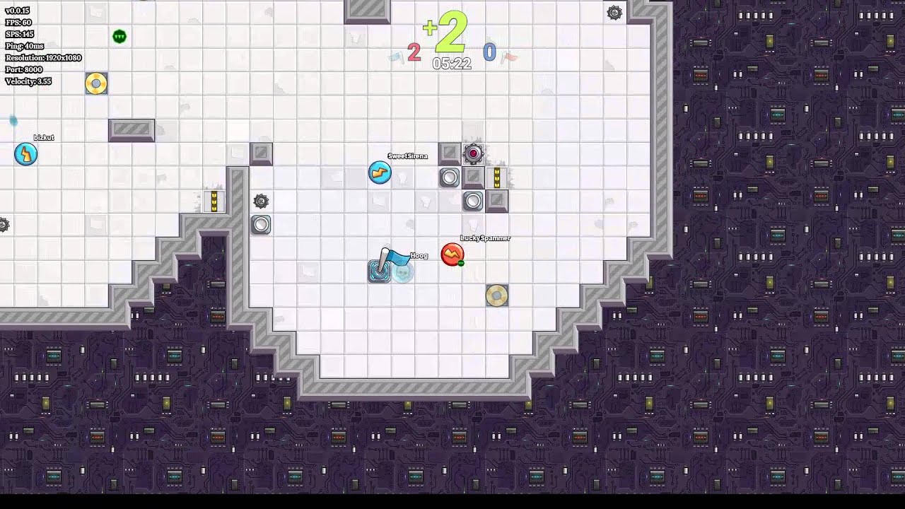 LuckySpammer makes quick work of the competition playing TagPro Next