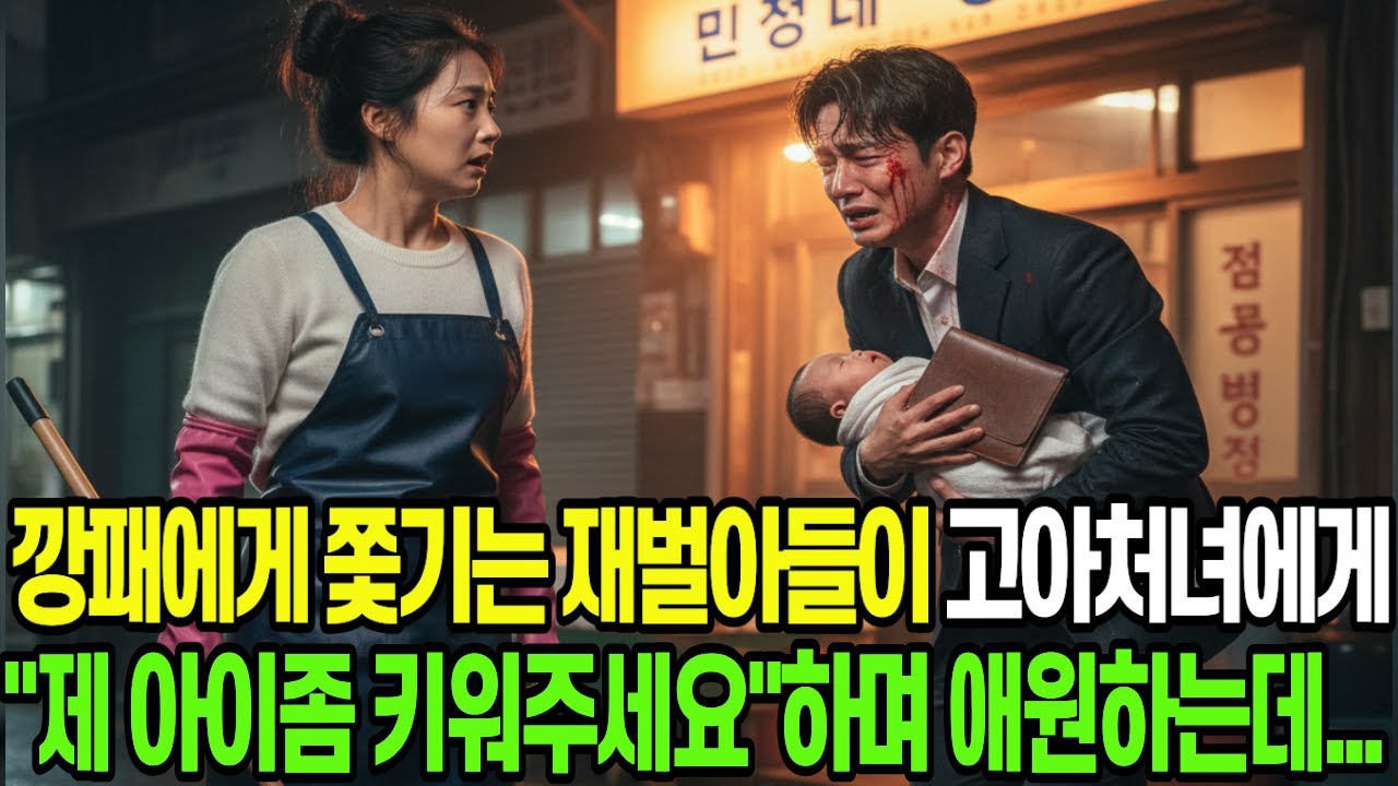 깡패에게 쫓기는 재벌아들이 고아처녀에게 “제 아기 좀 키워주세요” 하며 애원하는데...!