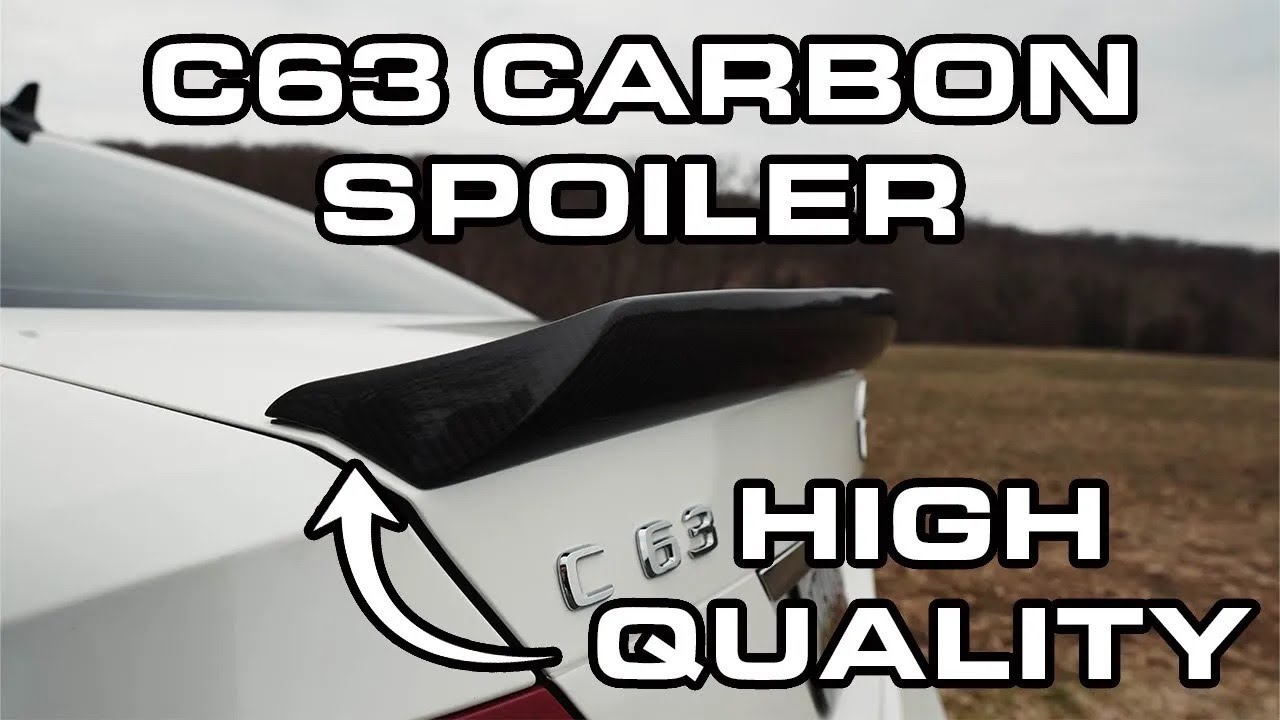 New Carbon Fiber High Kick Spoiler For My W204 Mercedes Benz C63!