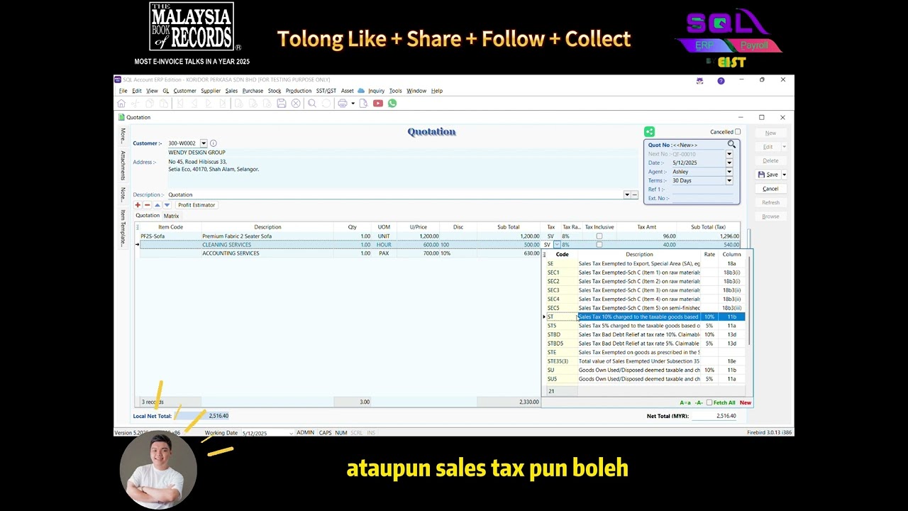 📄 Tutorial SQL Accounting: Cara Untuk Menggunakan Sales Quotation Baharu
