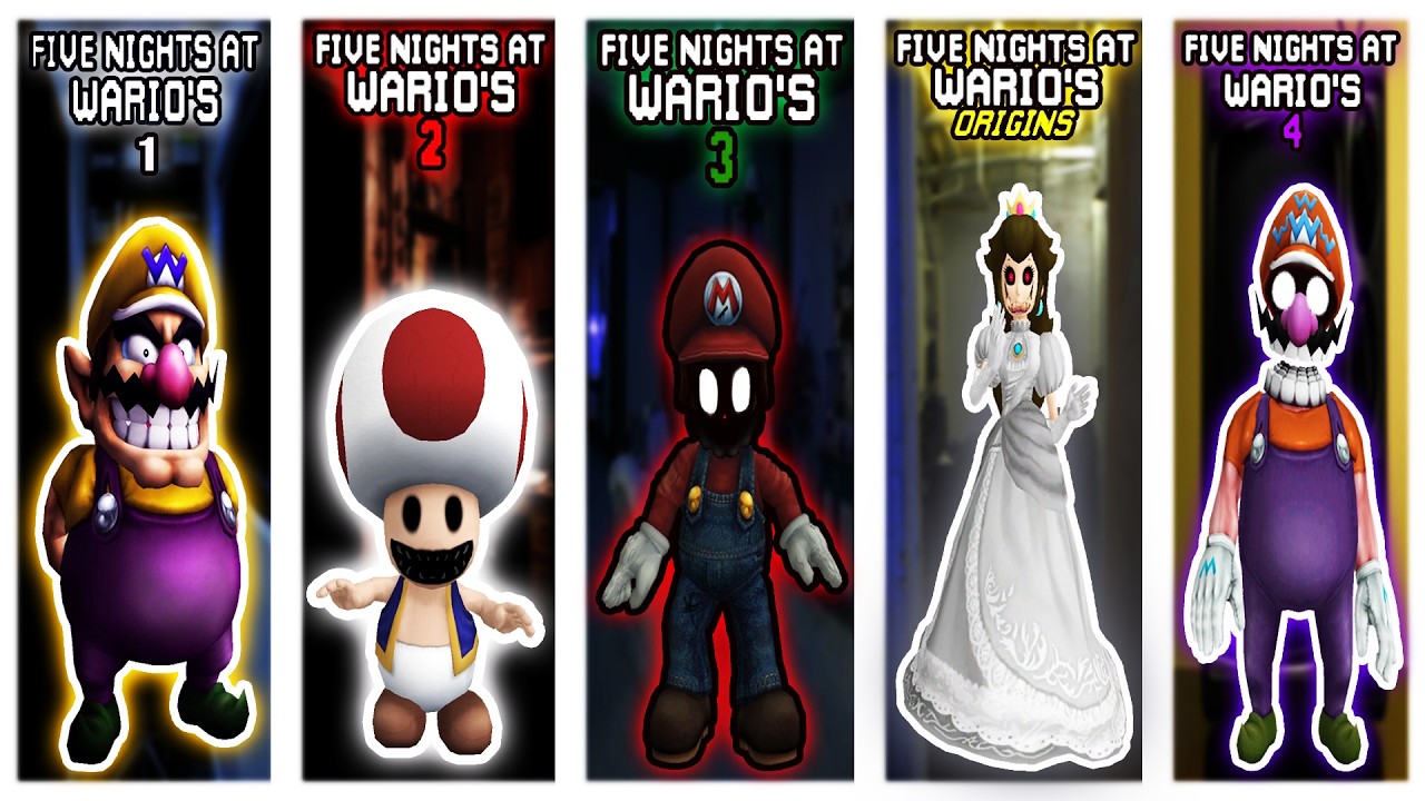 Five Nights at Wario's Collection (V.0.3.0) - 100% Ultimate Playthrough (All Nights & Endings) (UHD)