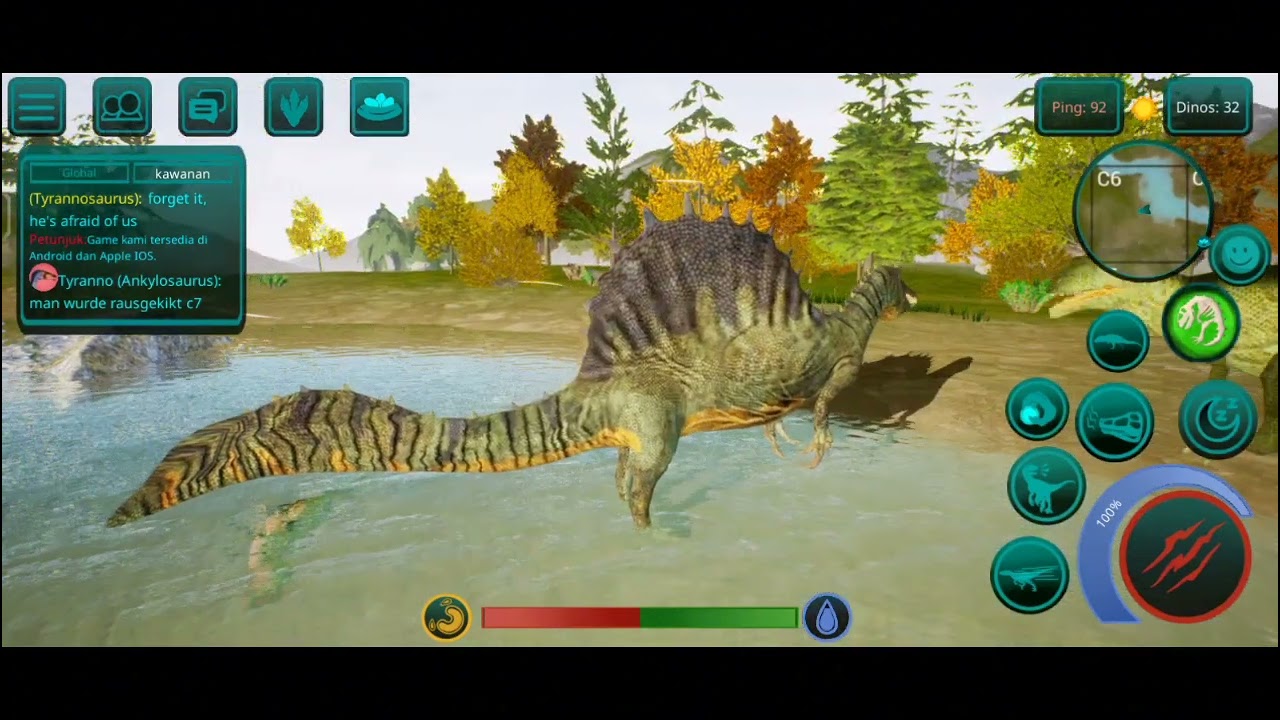 The Cursed Isle) Spinosaurus... game play Android