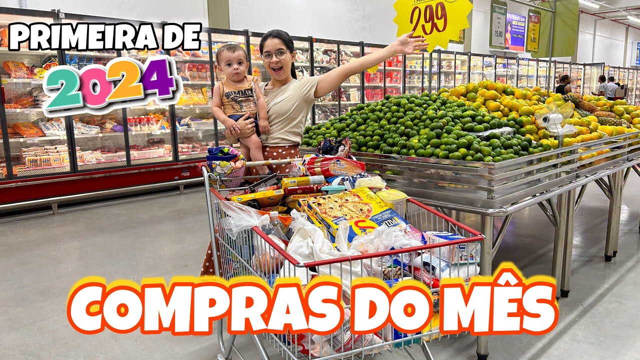 COMPRAS COMPLETA PARA 4 PESSOAS NO MERCADO ATACADISTA- VALORES ATUALIZADOS 2024