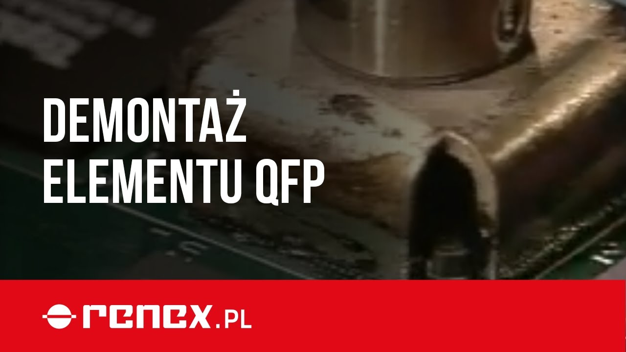 Demontaż elementu QFP rączką PACE TP-65