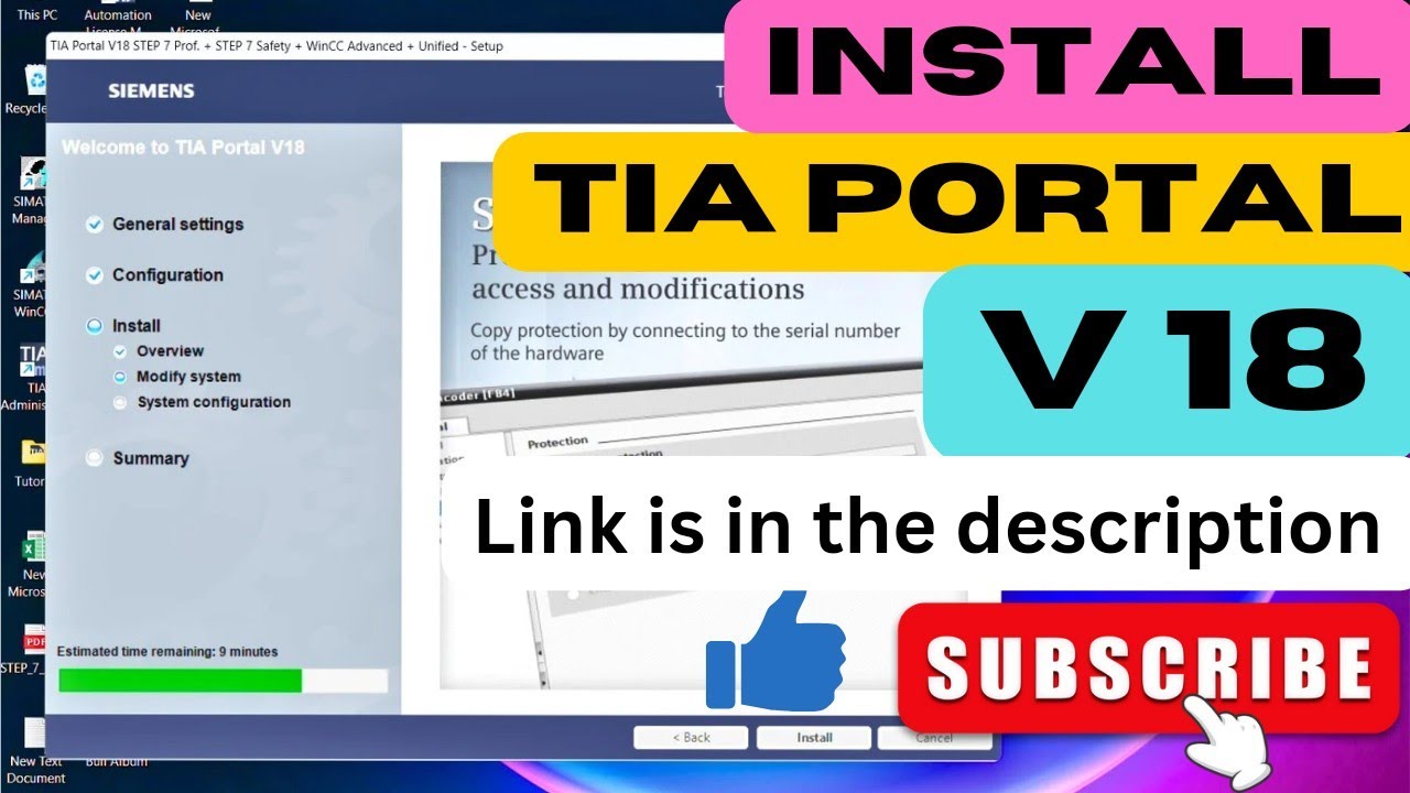 How to install Tia Portal V18 | #siemens #tiaportal #hmi #plc #scada #siemensplc
