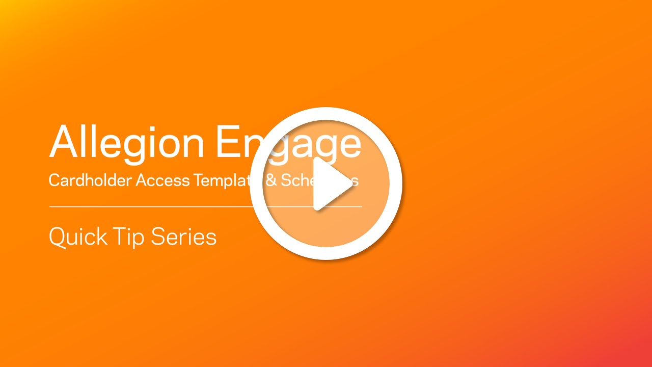 1.1 Introduction to the Allegion Engage series