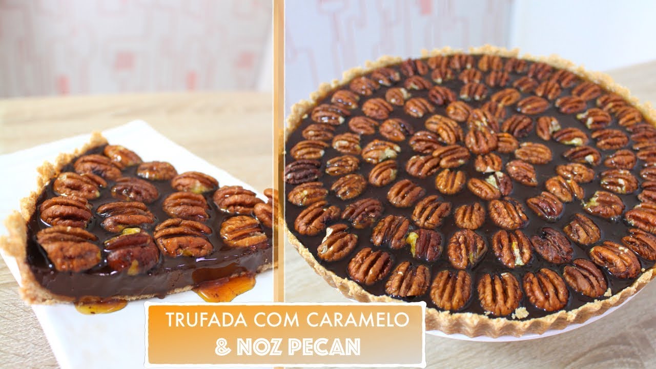 TORTA TRUFADA DE NOZ PECAN COM CARAMELO #521 | Receitas da Mussinha