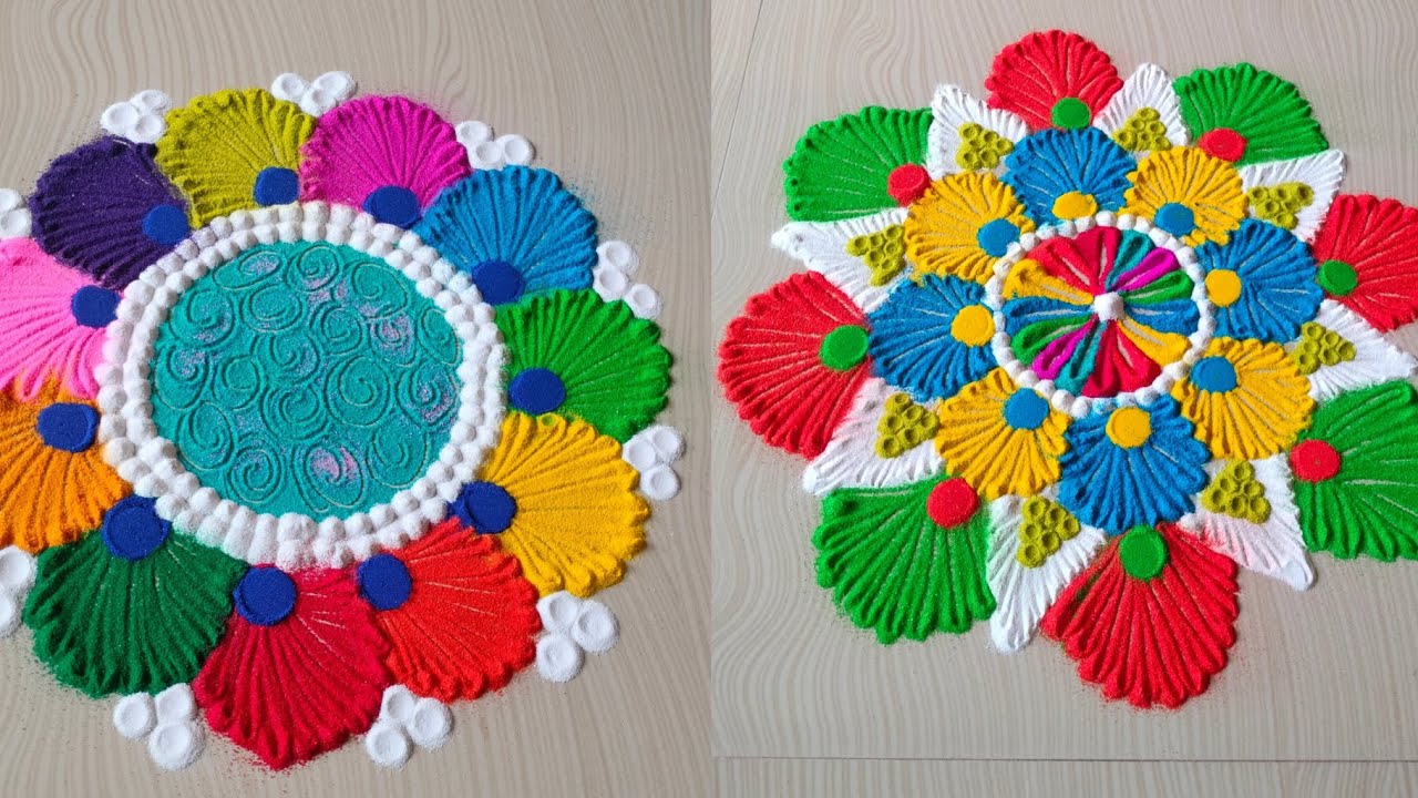 Bigg creative attractive and elegant rangoli for diwali 🪔😍. #youtubevideo #diwalirangoli 