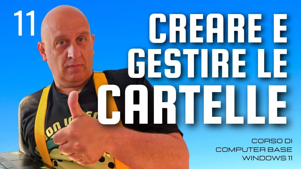 Come si crea una cartella con windows11 | Corso di computer base windows 11