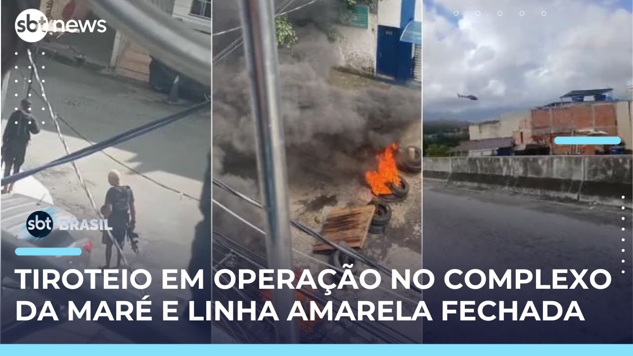 Chefe de facção do RJ é morto pela polícia em operação no Complexo da Maré | #SBTBrasil