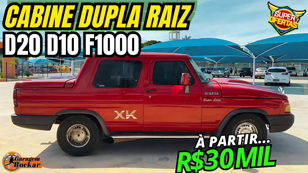 CABINE DUPLA BRUTA F1000 D10 e D20 DIESEL à PARTIR DE 30 MIL #pickup #cabinedupla #caminhonetediesel