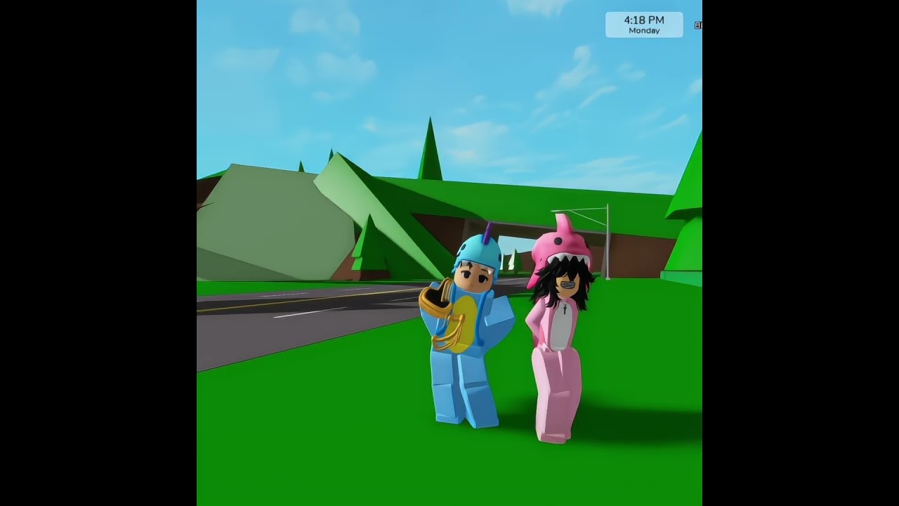 George And Richard Dinosaur with Chesca_YT #roblox #brookhavenrp #robloxedit