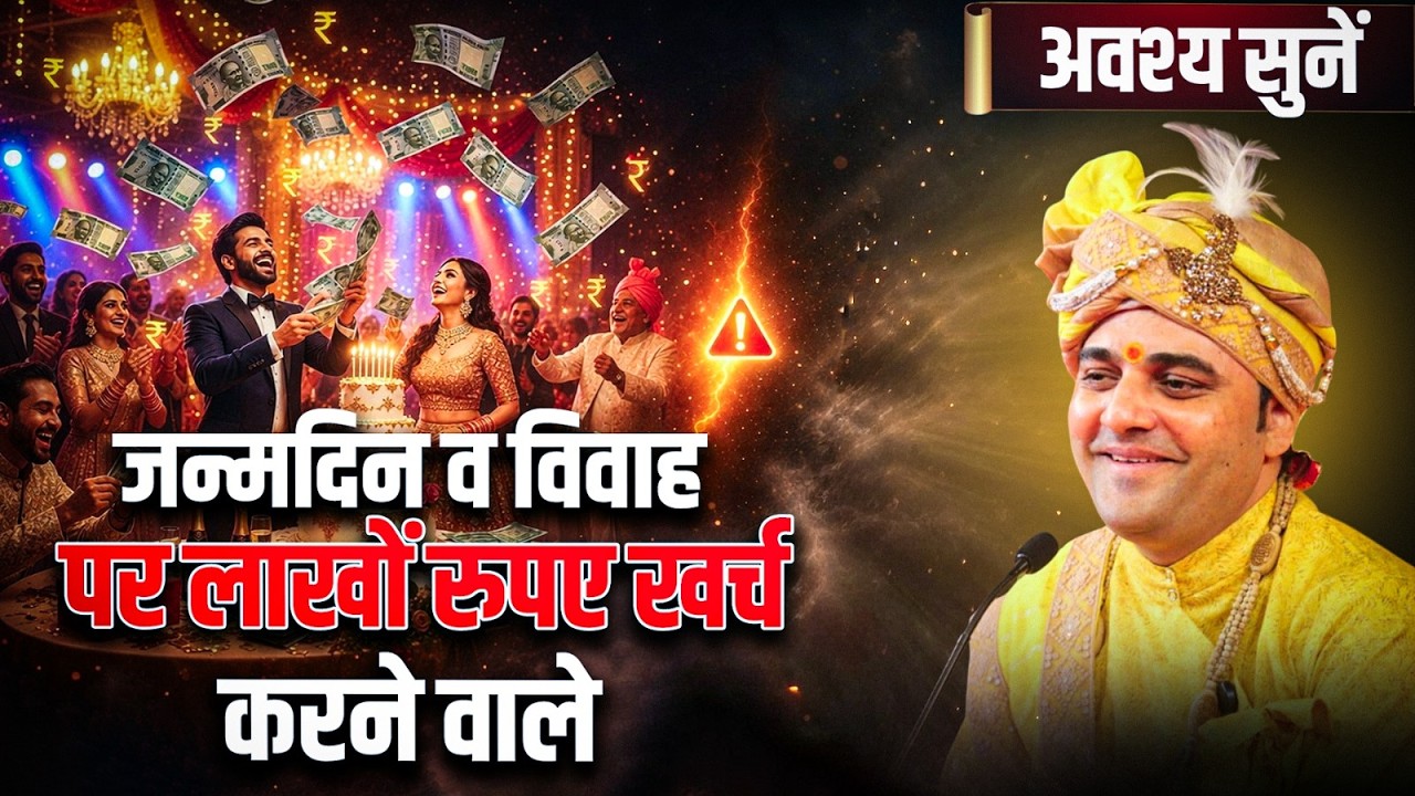 जन्मदिन व विवाह पर लाखों रुपए खर्च करने वाले अवश्य सुनें | #shreebalajidhamhaansi #birthday