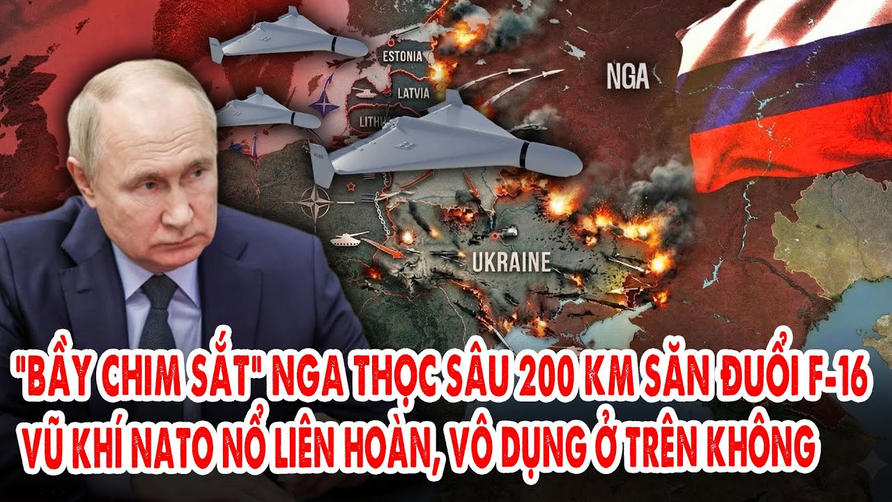“Bầy chim sắt” Nga thọc sâu 200 km săn đuổi F-16: Vũ khí NATO nổ liên hoàn, vô dụng ở trên không