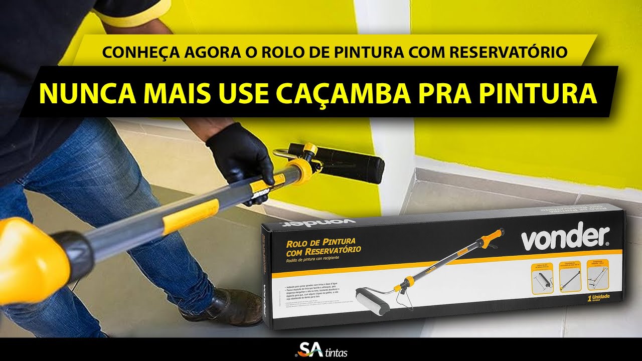Saiba O que é e como Funciona o Rolo Com Reservatório de tintas da Vonder - Pintar Paredes SA Tintas