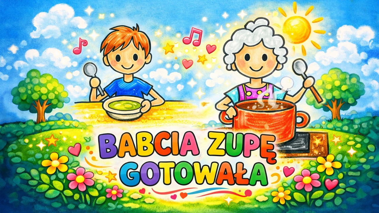 Babcia zupę gotowała - zabawna piosenka dla dzieci