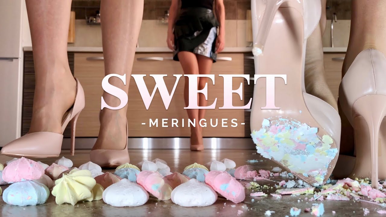 Pea's Pumps vs. Meringues! High Heels Crushing Food! Oddly Satisfying! ASMR