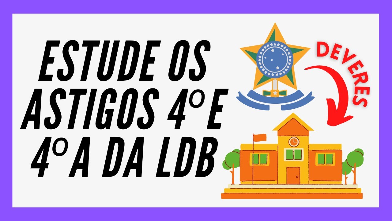 QUAIS SÃO OS DEVERES E GARANTIAS DA EDUCAÇÃO BRASILEIRA?- LDB Art. 4° e 4°A