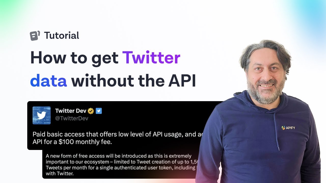 How to get Twitter data without the API | Twitter Scraper Tutorial | Twitter API alternative