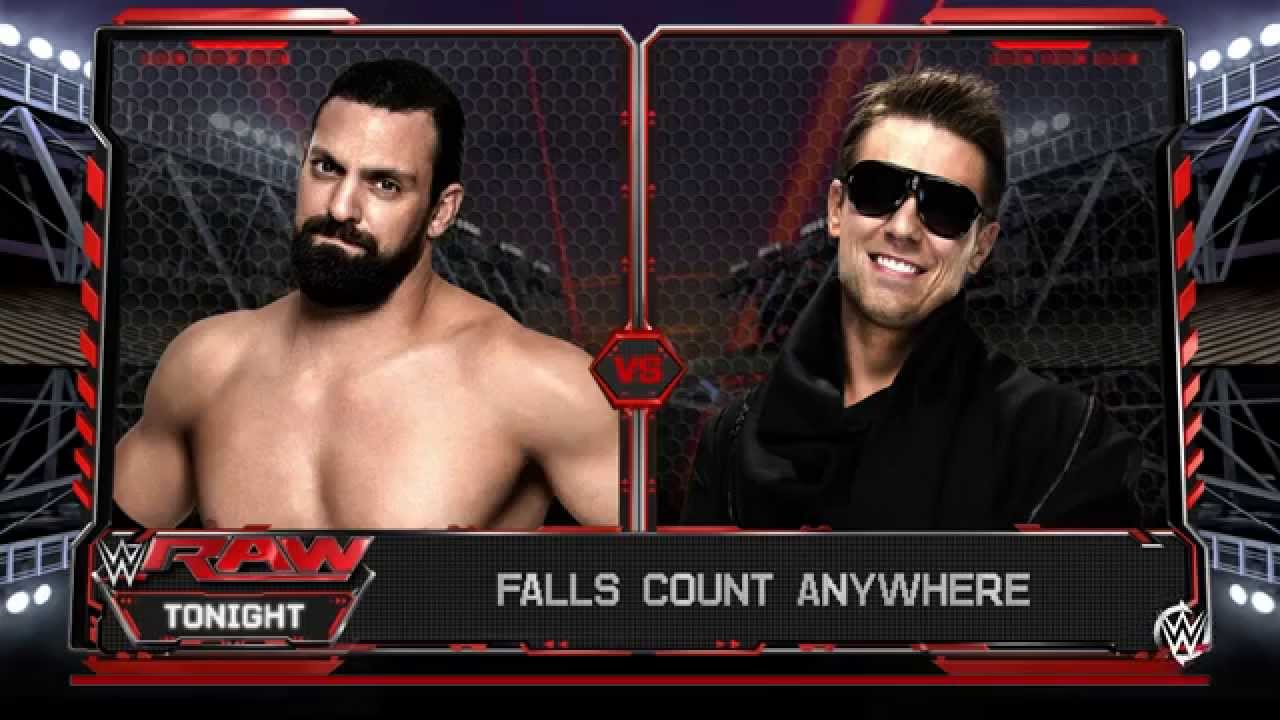 WWE 2K16 (PS4) - The Miz vs Damian Mizdow Falls Count Anywhere Match Gameplay