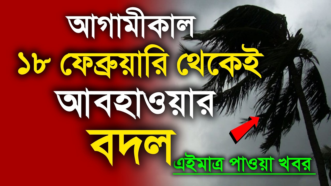 আবহাওয়ার খবর আজকের, 17 February  2026, Bangladesh Weather Report