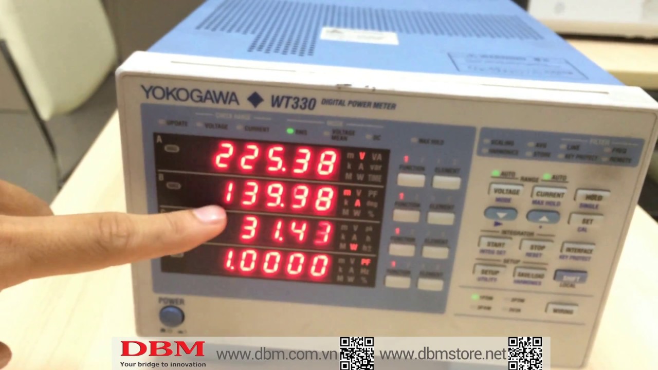 Trên tay Máy đo công suất điện YOKOGAWA Digital Power Meter WT330