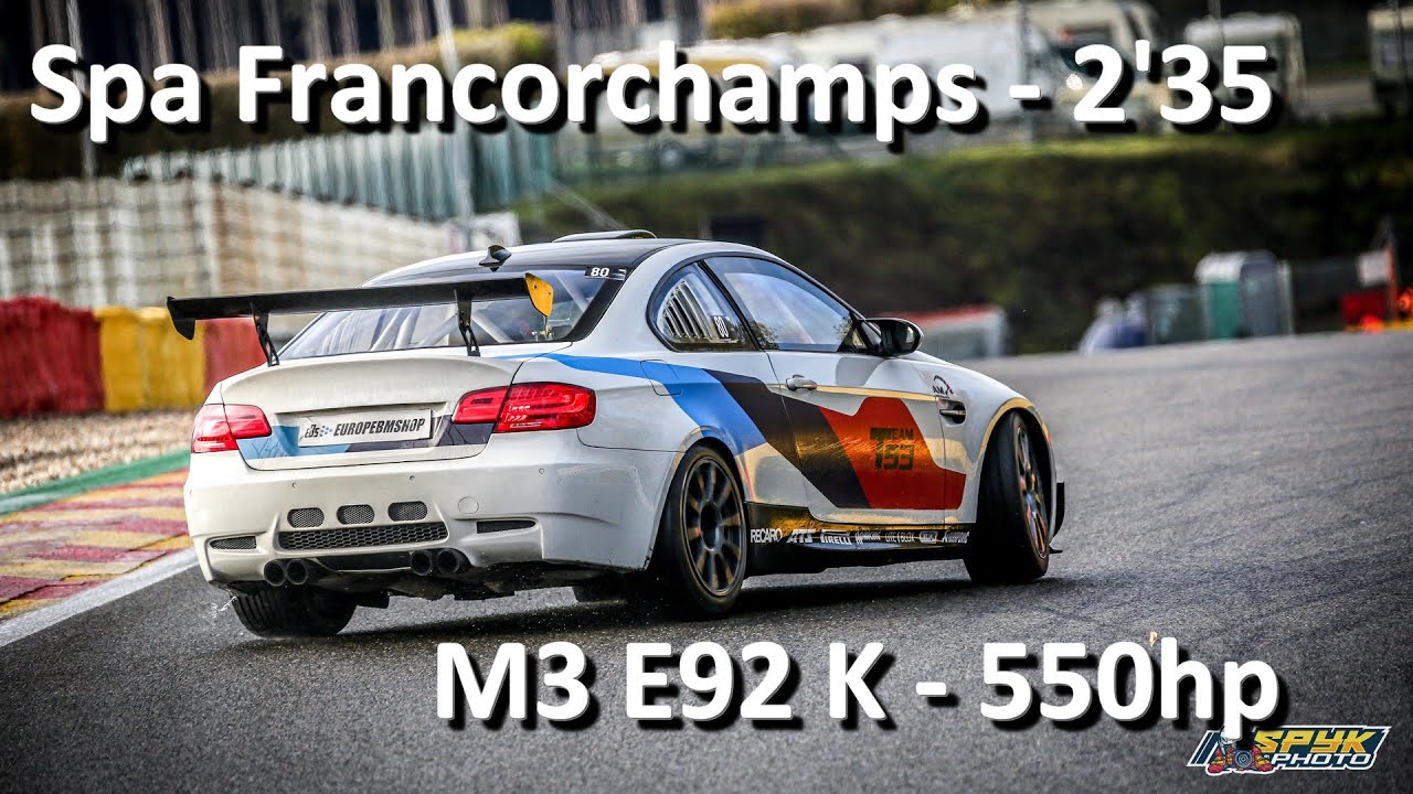 Ma M3 E92 DKG est compresseur ! Spa en 2'35 !