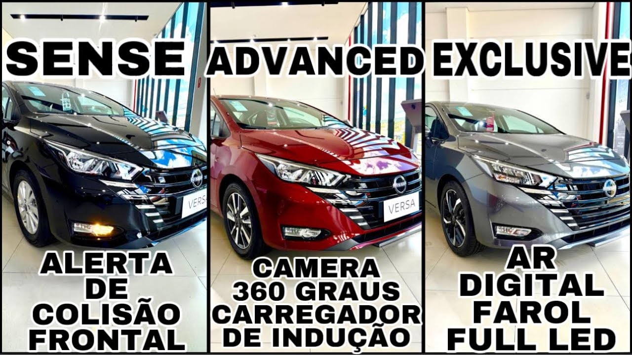 COMPARATIVO ENTRE VERSÕES NISSAN VERSA 2025 | OQUE MUDA ENTRE AS VERSÕES?QUAL VALE MAIS A PENA??