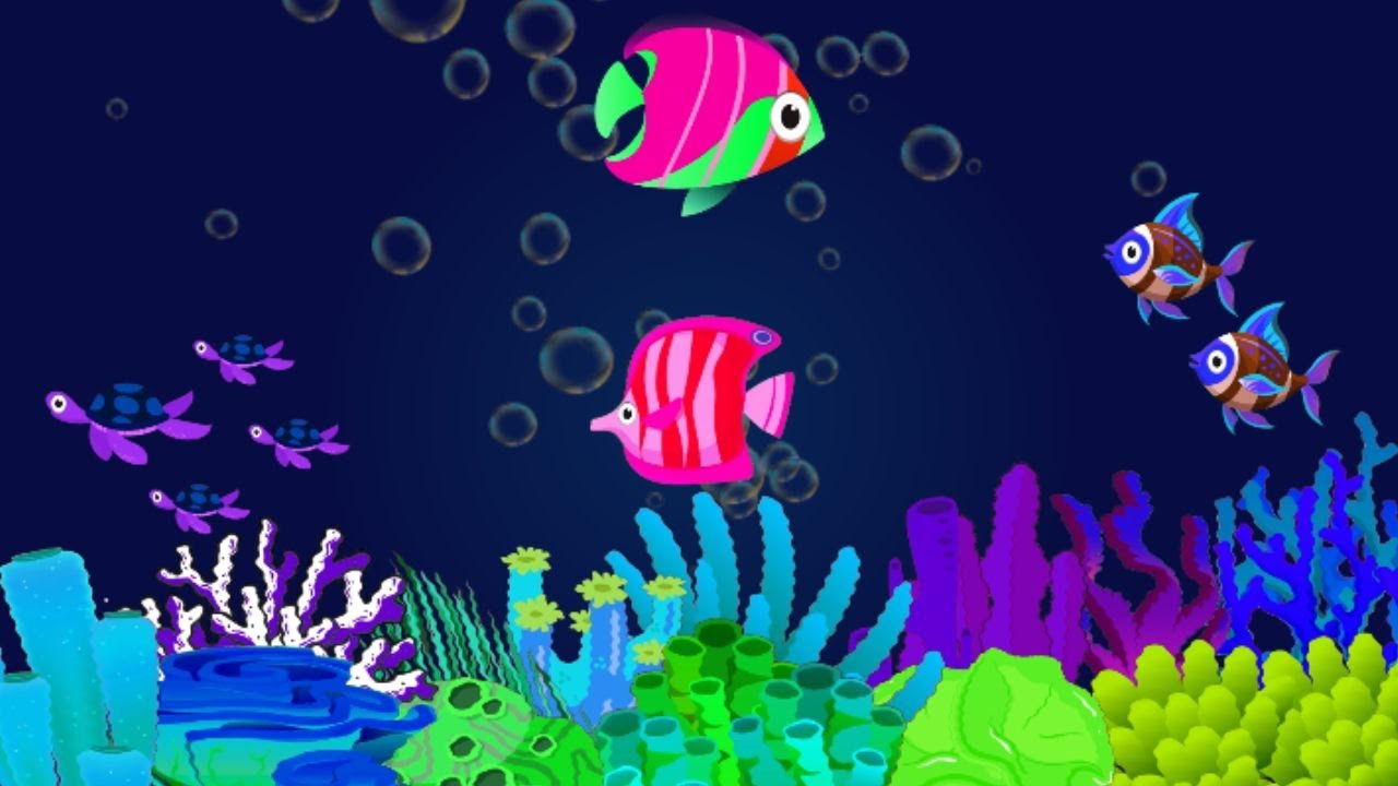 Peaceful Aquarium Fish🐟  Lullaby Sleep Music 🎶  Relaxing 🌙Bedtime Music for Babies & Toddlers