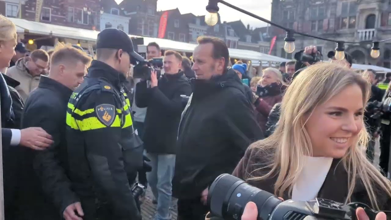 Geert Wilders bezoekt Delft