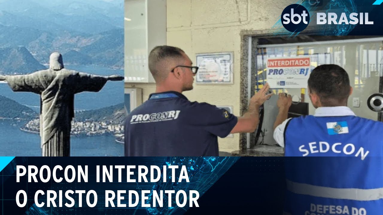 Cristo Redentor tem acessos interditados pelo Procon-RJ nesta segunda (17) | SBT Brasil (17/03/25)