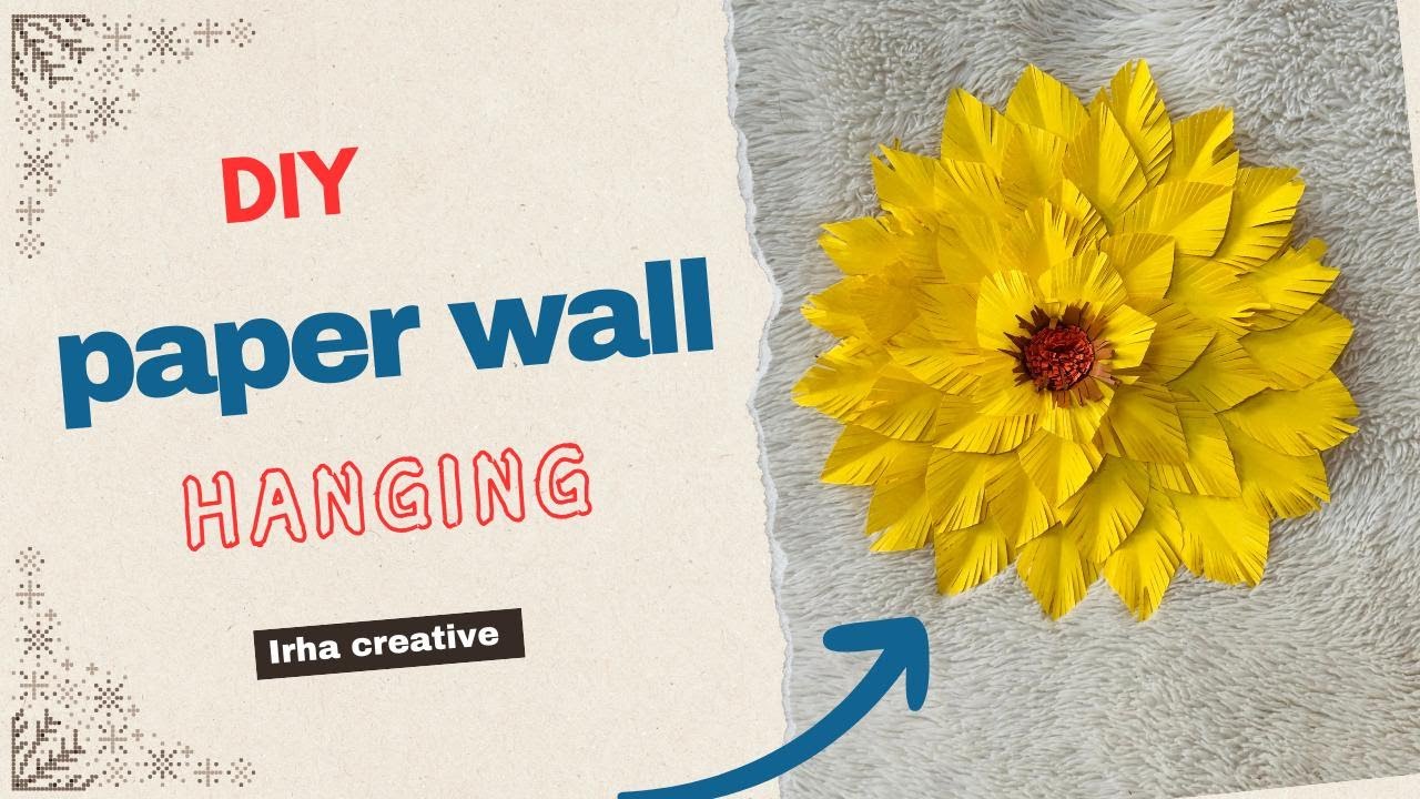 Beautiful & Easy Paper Wall Hanging // Paper Craft For Home Decoration // DIY Unique Wall Hanging