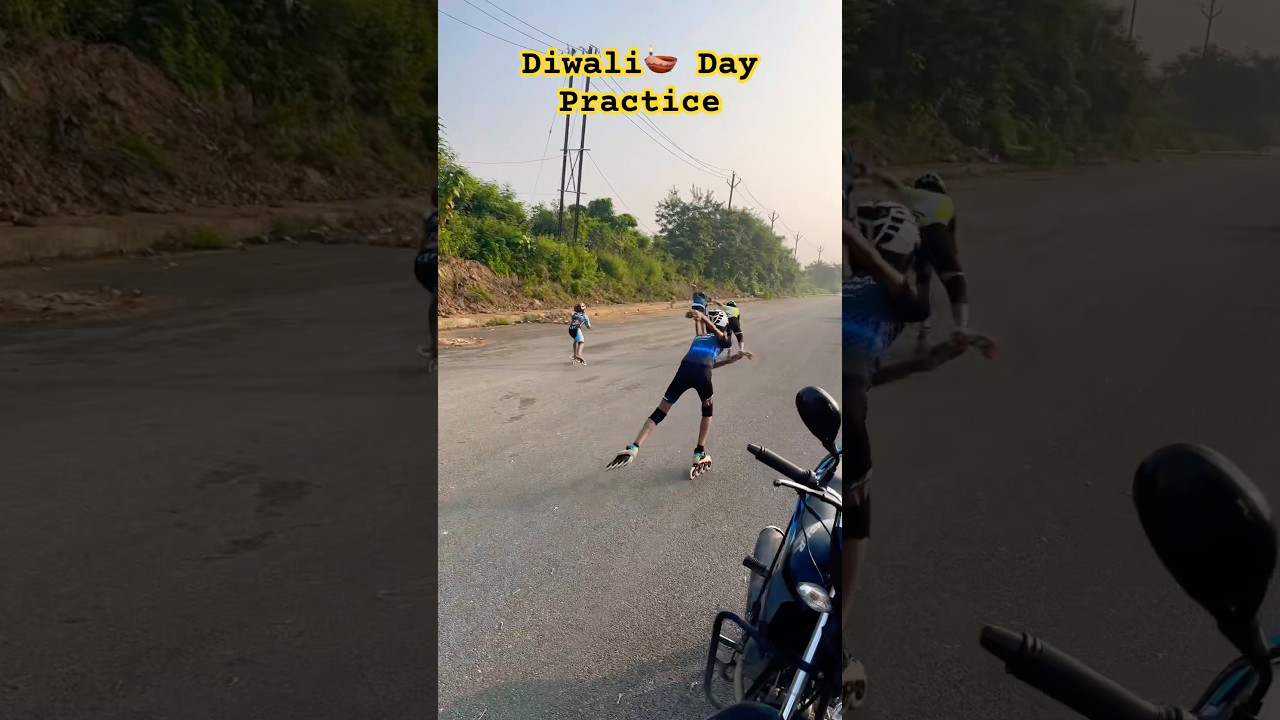 Diwali🪔 Day Practice #diwali #skatingshorts #roadskating #roadskater #ytshorts #shorts #shortsfeed